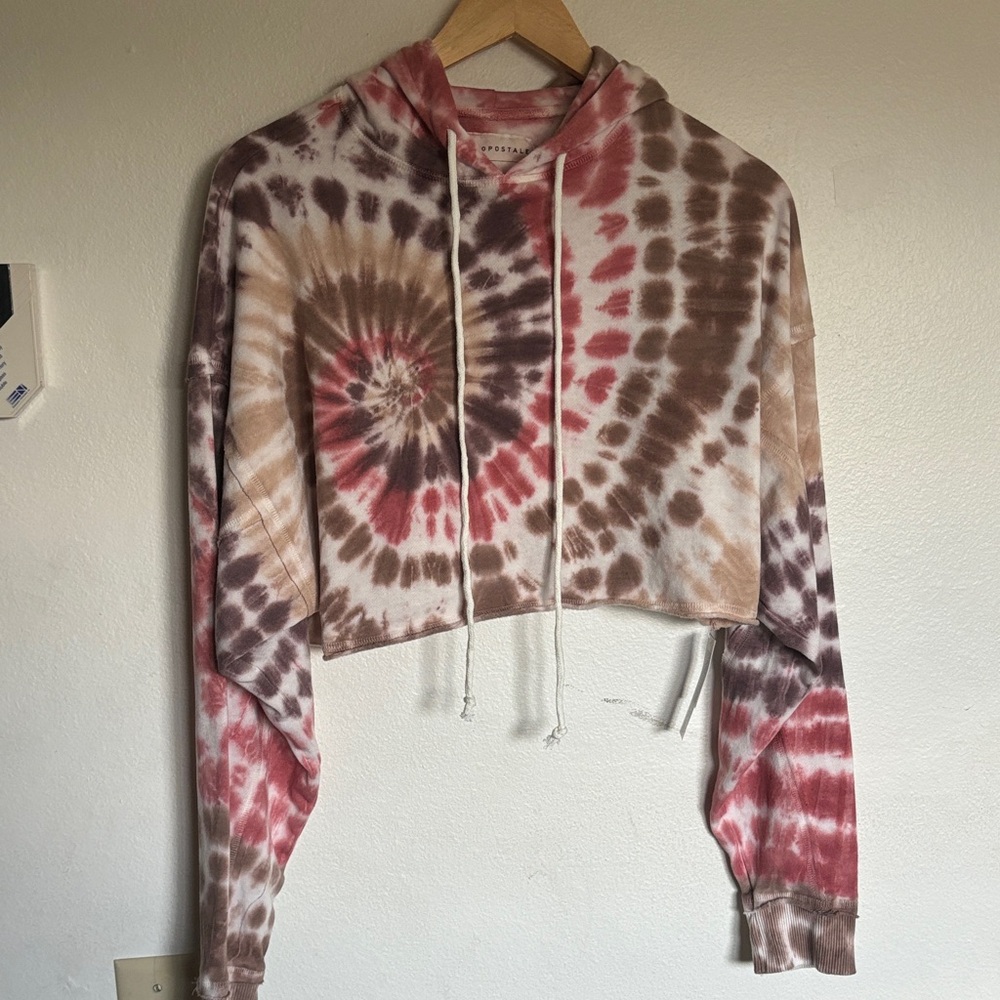 Aeropostale Blush Tie-Dye Hoodie